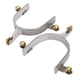 thumbnail image 1 of Espuelas de caballo de acero inoxidable estilo occidental con engranaje de latón para hombres, 1 of 14