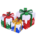 thumbnail image 5 of DAZLUTE Set of 3 Lighted Gift Boxes Christmas Decorations, Red Green and Blue Present Boxes, Christmas Home Tree, Yard Gift Box Decor, 5 of 6