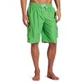 thumbnail image 2 of Kanu Surf Men's Barracuda Extended Size Swim Trunk, Green, 2X, 2 of 3