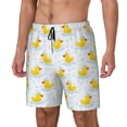 thumbnail image 1 of Fotbe Yellow Rubber Duck Traje de Baño para Hombre – Shorts de Natación de Secado Rápido con Forro y Bolsillos-3X-Large, 1 of 6
