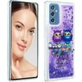 thumbnail image 3 of Glitter Case for Samsung Galaxy A15 5G, Galaxy A15 5G Liquid Case Cute Pink Moving Liquid Floating Sparkle for Girls Women Clear Soft TPU Protective Cover for Samsung Galaxy A15 5G Couple Owls, 3 of 10