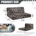 thumbnail image 7 of XYZCANDO Black Leopard RV Dinette Cushion Covers Stretchable RV Accessories for Inside Couch Cushion Covers Washable Furniture Covers for Sofa and Loveseat 1 Backrest Cover and 1 Bench Cover, 7 of 7