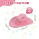 thumbnail image 2 of Sombreros de vaquero mini Uxcell, 8 piezas de sombreros vaqueros en miniatura para manualidades, decoración de fiestas, estilo brillante, rosa loto, 2 of 5