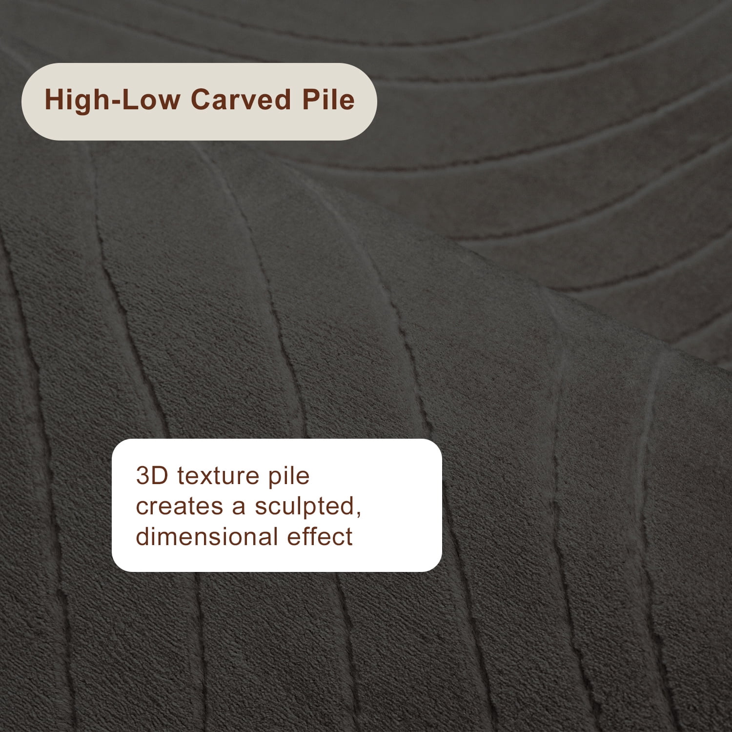 ECARPET Somos Machine Washable Contemporary/Modern Runner Rug for Living Room, Bedroom, Dining Entrance
