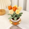 thumbnail image 5 of Handmade Crochet Flower Potted Hand-Woven Flowers, Birthday Gifts for Family Friends Women and Girlfriends, Mother'S Day Graduation Anniversary Home Decor, 5 of 8
