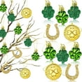 thumbnail image 4 of St. Patricks Day Decorations Shamrock Ornaments - 12 pcs Shamrock Clover Tree Ornaments for Irish Day St Patrick's Day Home Table Tree Party Hanging Decorations, 4 of 6