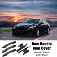 thumbnail image 2 of Car Exterior Door Handle Bowl Cover Set Anti Scratch Fit for Toyota Camry Carbon Fiber Pattern Black, 2 of 6