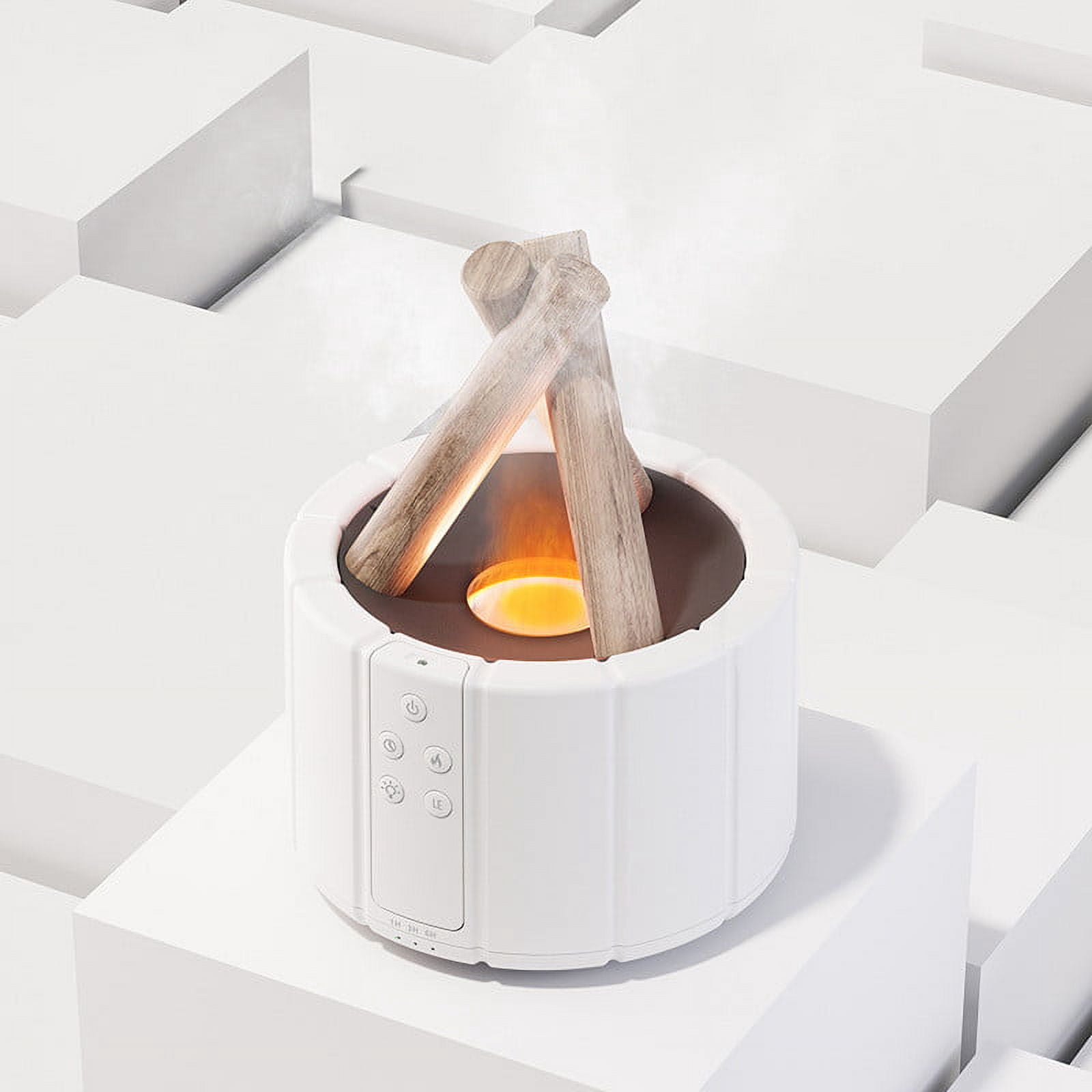 SPOORYYO Remote Control Flame Light Humidifier with Aromatherapy Function, Quiet Mist Maker for Bedroom Use, Enhances Mood and Air Quality
