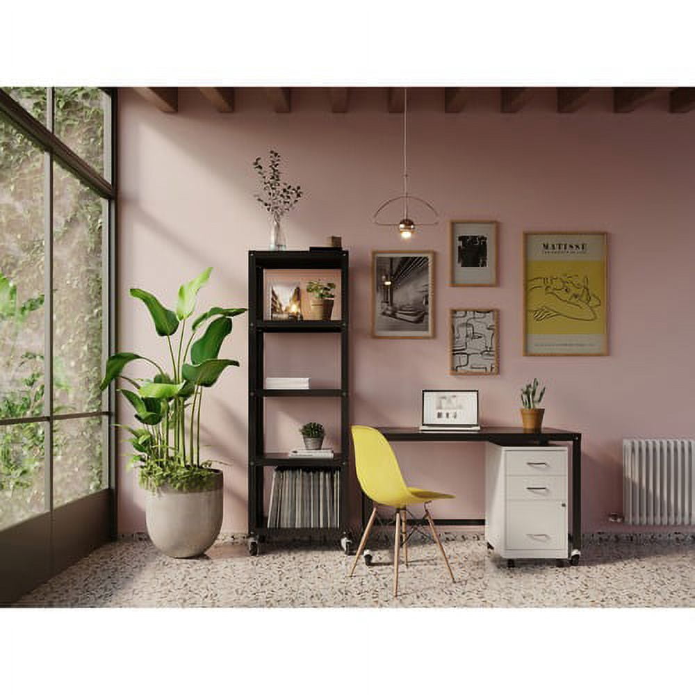 Lorell Soho The 3-Drawer Organizer Cabinet 14.3" x 18" x 26.7" - 3 x Box Drawers, File Cabinet