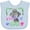 Blue, variant on Inktastic Key West Florida Cute Swimming Manatee Boys or Girls Baby Bib