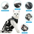 thumbnail image 2 of BT Bear Cat Surgery Recovery Suit, After Surgery Wear for Abdominal Wounds Spay, Pet Cat Weaning Shedding Suit Onesie Camouflage Jumpsuit L, 2 of 7