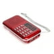 thumbnail image 3 of Radio digital, receptor de audio rojo Reproductor digital M Radio FM Confiabilidad excepcional, 3 of 9