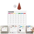 thumbnail image 3 of 1 juego de pizarra magnética para agenda semanal, pizarra magnética de plástico para refrigerador., 3 of 6