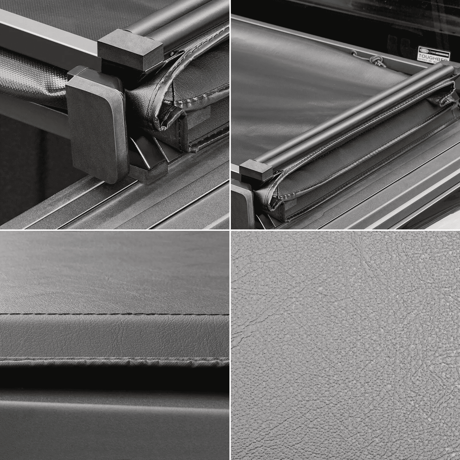 HOUGEET Soft Tri-Fold Truck Tonneau Cover for 1993-2004 Ford Ranger Fleetside 6FT Bed