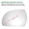 thumbnail image 3 of Reemplazo de cristal de espejo lateral izquierdo Unique Bargains para Audi A3 A4 A6 A8 Q3 para Audi A5 2007-2011 para Skoda Octavia II 2009-2012 No.4F0857535AF Convexo Calentado, 3 of 6