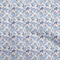 thumbnail image 1 of oneOone Rayon White Fabric Floral Sewing Craft Projects Fabric Prints By Yard 56 Inch Wide, 1 of 5
