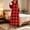 Red, variant on Women's Buffalo Plaid Fleece Hooded Zip‑Up Housecoat Long Sleeve Maxi Loungewear Robe with Side Patch Pockets for Lounging