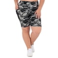 thumbnail image 2 of Athletic Works Women's Plus Size 9" High Waisted Active Media Pocket Bike Short, 2 of 5