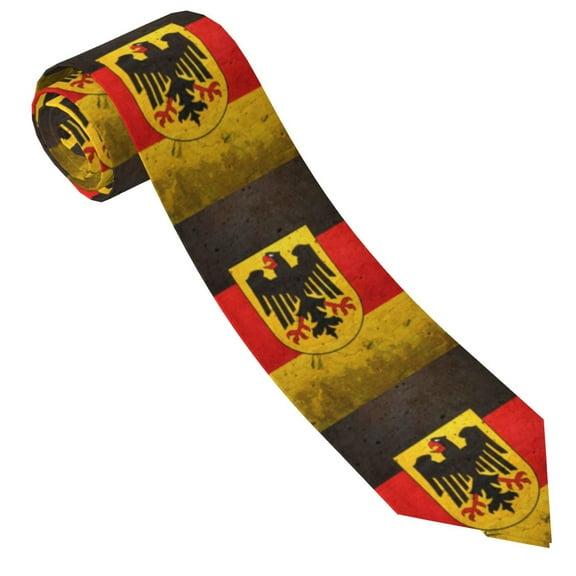 Men'S Tie Germany Flag Print Polyester Necktie - One Size