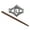 Silver-7, variant on Banithani Charm Barrette Fashion Silvertone Pin Hand Carved Metallic Hair Accessory