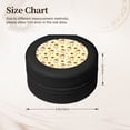 thumbnail image 2 of Yiaed Watercolor Bee Honey Honeycomb Bee Print Travel Jewelry Case Bridesmaid Gift Boxes Jewelry Travel Organizer Small Round Jewelry Box Mini Storage-Black, 2 of 7