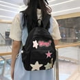 thumbnail image 4 of Mochila para ordenador portátil de uso diario para mujer bolsa de viaje al aire libre con apliques de estrellas de gran capacidad, 4 of 5
