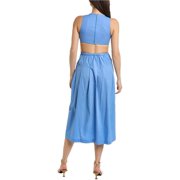 Marella womens Editor Midi Dress, 12, Blue
