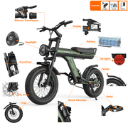 Electric Bike for Adults 48V 750W Motor 26in E-Bicycle