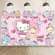 thumbnail image 1 of Fondo de Hello Kitty para cumpleaños de niños, foto personalizada con nombre, fiesta de feliz cumpleaños, Baby Shower, Fondo de gatito, accesorios de estudio de vinilo, 1 of 4