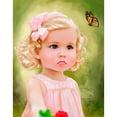 thumbnail image 1 of Pintura de diamante 5D DIY Taladro redondo completo Chica Kit Arte Decoración del hogar (NH2797) FLhrweasw Nuevo, 1 of 9