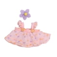thumbnail image 4 of 2 piezas de vestido de princesa para muñecas con horquilla de flores, accesorios de ropa en miniatura para Rosa, 4 of 7