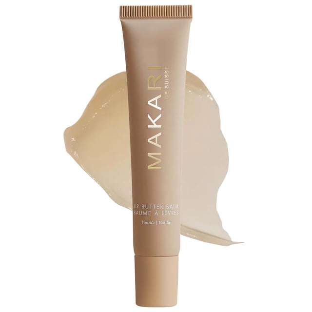 Makari Vanilla Lip Butter Balm Hidratante ultra nutritivo para labios secos y agrietados Sabor a vainilla Fórmula ligera no grasa para hidratación diaria Todo tipo de piel 0.5 oz