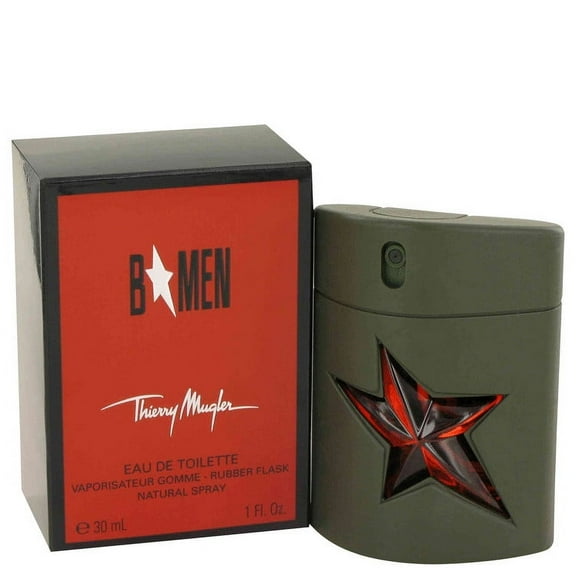 B Men by Thierry Mugler Eau De Toilette Spray Rubber Flask 1 oz