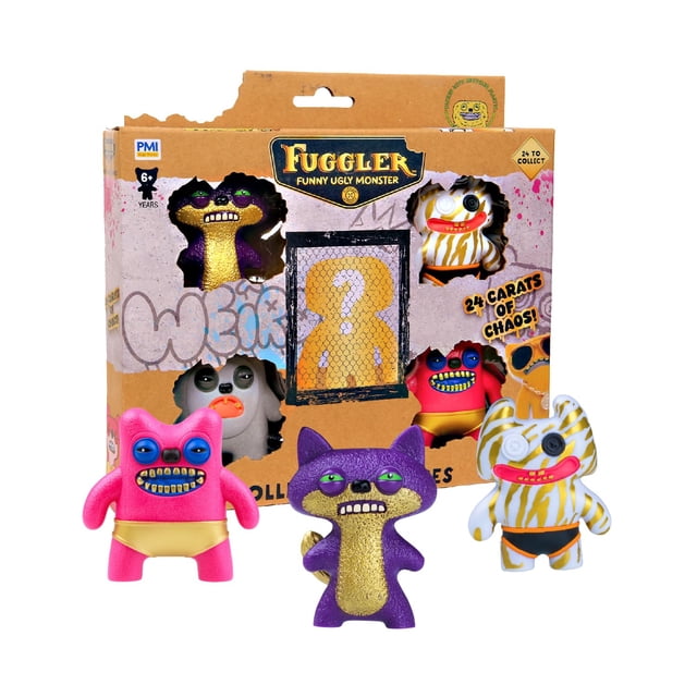 Figuras coleccionables P.M.I. Fuggler Gold Edition, paquete de 5