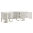 thumbnail image 4 of Furniture of America Haft 3-Cabinet TV Stand for TVs up to 66", White, 4 of 9