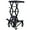 0#Black, variant on DUOSONG 300 Lbs Hydraulic Motorcycle Scissor Jack Lift Foot Step Wheels For Small Dirt Bikes,Black Color Black Steel Other