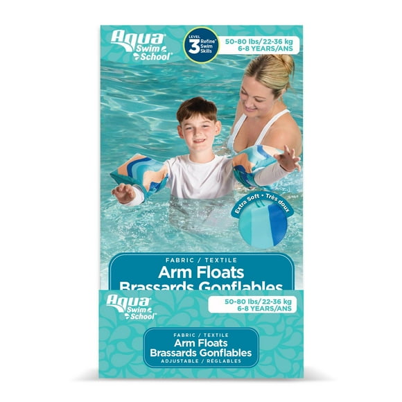Aqua Leisure Swim School Fabric Arm Floats for Kids