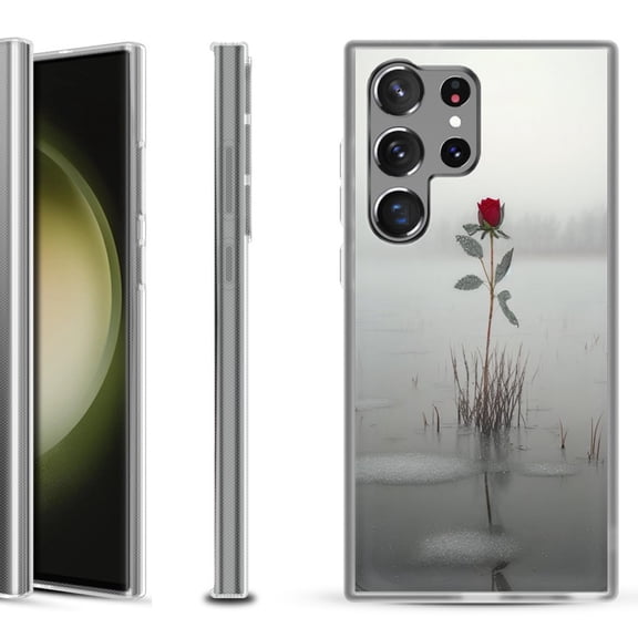 Slim-Fit Fashion Phone Case for Samsung Galaxy S23 Ultra, by OneToughShield ® - Icy Rose