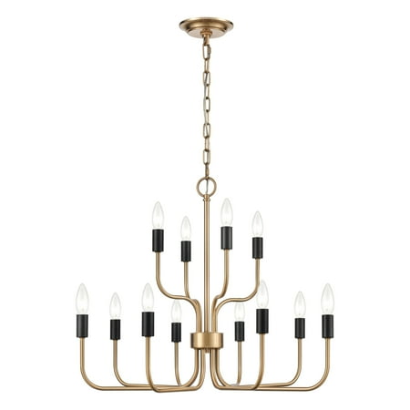 

Elk Home Epping Avenue 24 Wide 12-Light Chandelier - Aged Brass