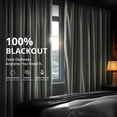 thumbnail image 3 of Half Price Drapes Signature Grommet Natural Grey Velvet Blackout Curtains (1 Panel), 50WX 96L, 3 of 11