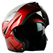 ILM Motorcycle Flip up Modular Full Face Helmet Dual Visor DOT Approved 8 Colors Available