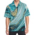 thumbnail image 3 of Camisas hawaianas con estampado gráfico 3D para hombre, camisas playeras Aloha de manga corta, camisas y blusas informales de gran tamaño con botones para hombre, 3 of 5