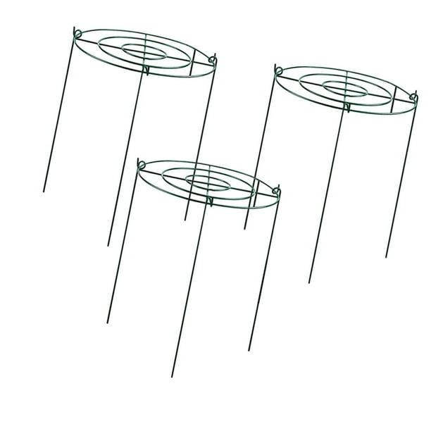 3 piezas de jaulas de peonías y soporte para plantas, marco de metal, aros de crecimiento para Círculos