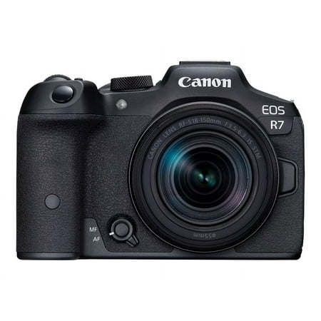 Canon - EOS R7 Mirrorless Camera with RF-S 18-150mm f/3.5-6.3 IS STM Lens - Black