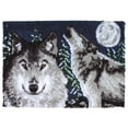 thumbnail image 3 of WonderArt® 27" x 40" Latch Hook Kit, Midnight Wolves, Acrylic Yarn Cotton Canvas, 3 of 8