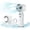 White, variant on Mini Handheld Portable Fan, 3 IN 1 5000mAh Rechargeable Outdoor Personal Fan with Flashlight, 180° Adjustable, 100 Speed, Small Air Turbo Personal Fan for Outdoor Indoor, Travel, Beach, Black