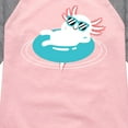 thumbnail image 3 of Instant Message - Axolotl Pool Floatie - Toddler & Youth Girls Raglan Graphic T-Shirt, 3 of 5