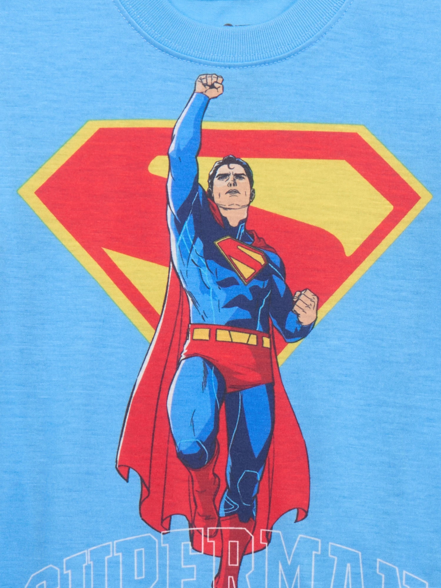Superman Boys Graphic Tee with Cape and Shorts Pajama Set, 2-Piece, Sizes 4-12