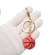 thumbnail image 4 of Ofertas Únicas 1 Pc Charm de Bolso de Baloncesto de Moda Llavero Decorativo Rojo Tono Dorado, 4 of 5