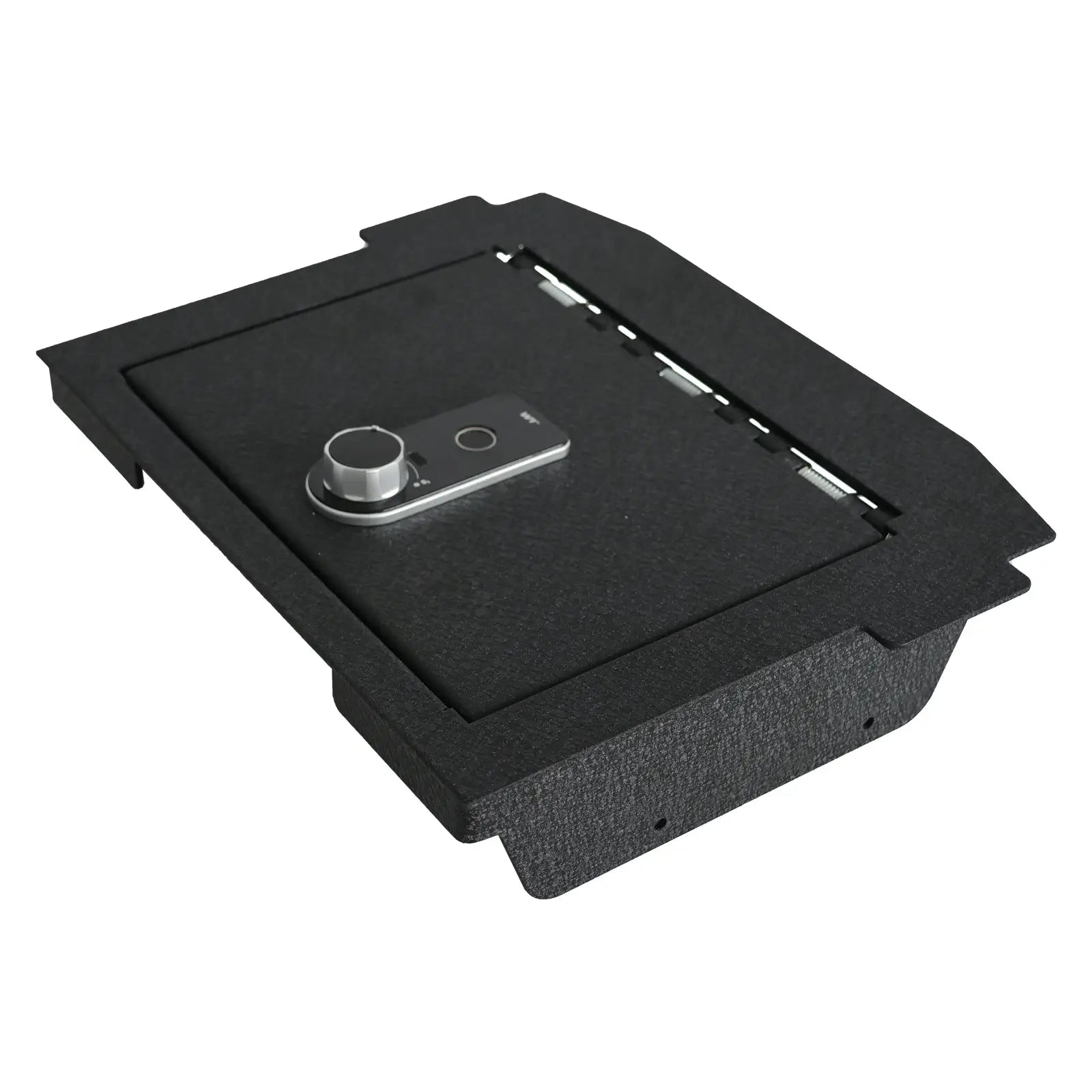 Center Console Safe Gun Safe, WASAI Premium In-vehicle Console Gun Vault Lockbox Compatible with Dodge Ram TRX 2021-2024, for Dodge Ram Rebel GT 2022-2024, Fingerprint Lock with Backup Key.